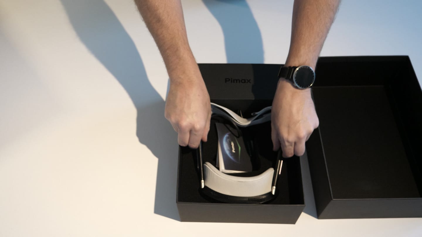 Le Pimax Dream Air a la sortie de sa boite