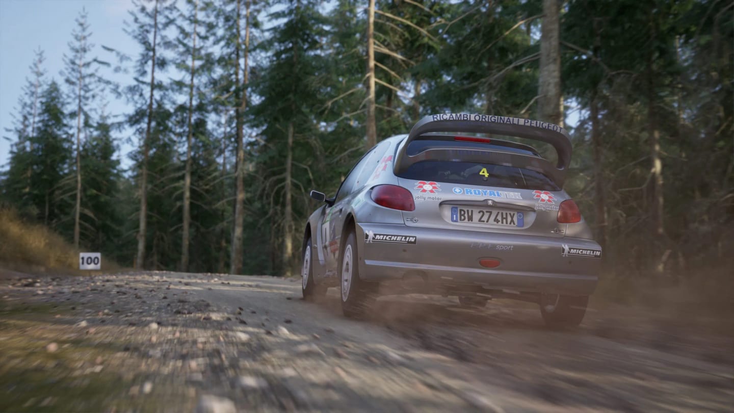 Assetto Corsa Rally 0.6, vue de la voiture en action