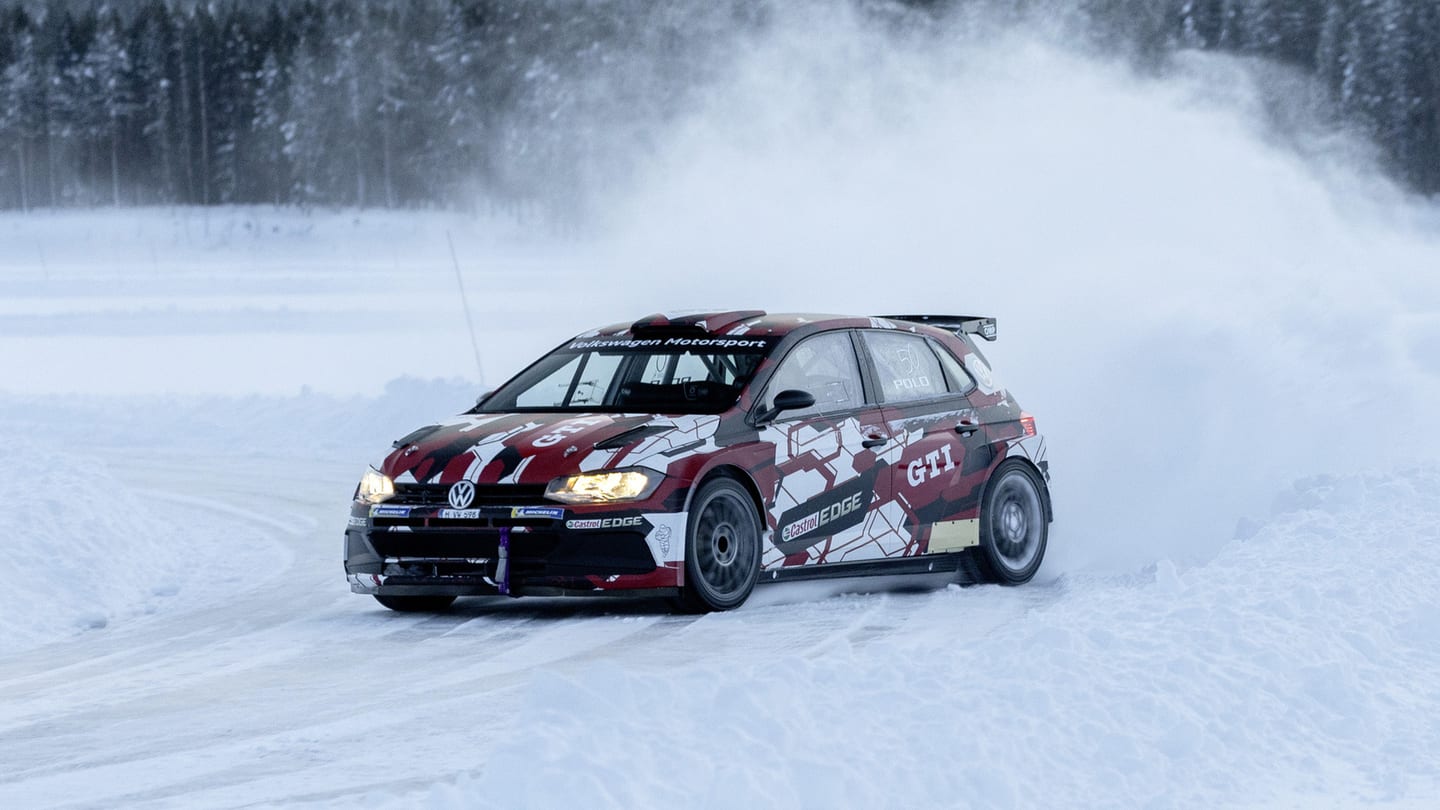 Volkswagen Polo GTI R5 dans sa livrée de lancement