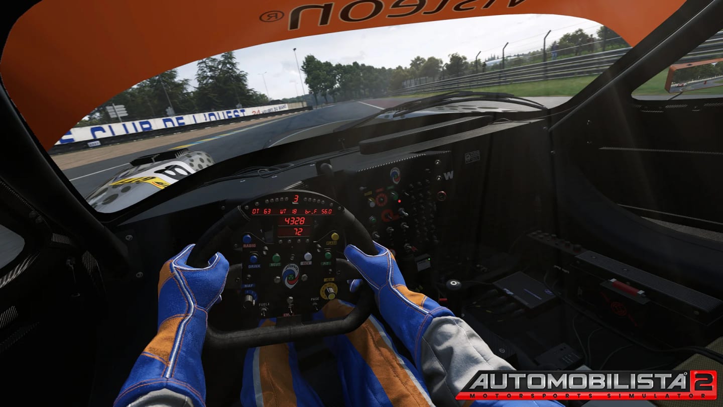Vue cockpit de la Panoz Esperante GTR-1 dans Automobilista 2
