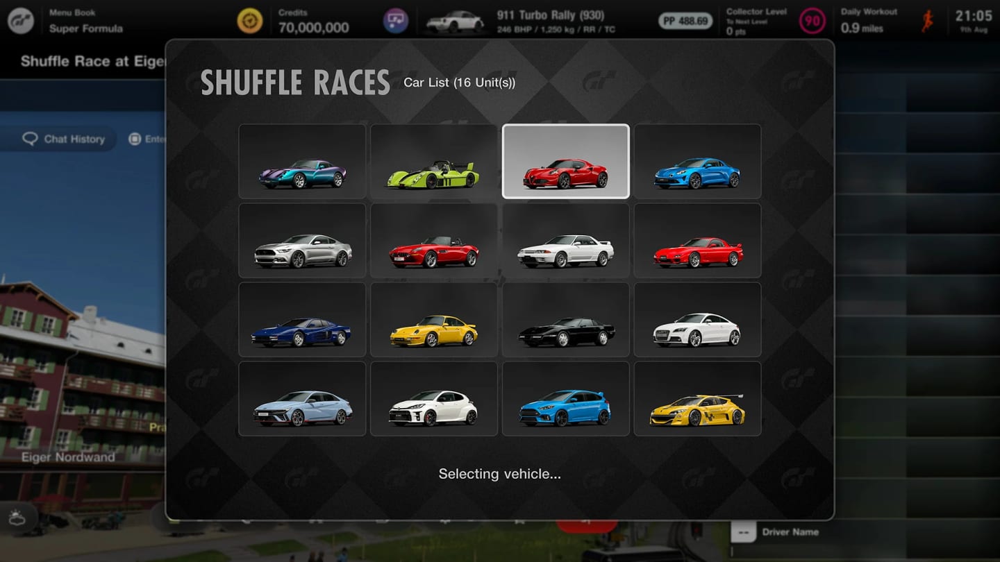 Le mode Shuffle Races de retour dans Gran Turismo 7