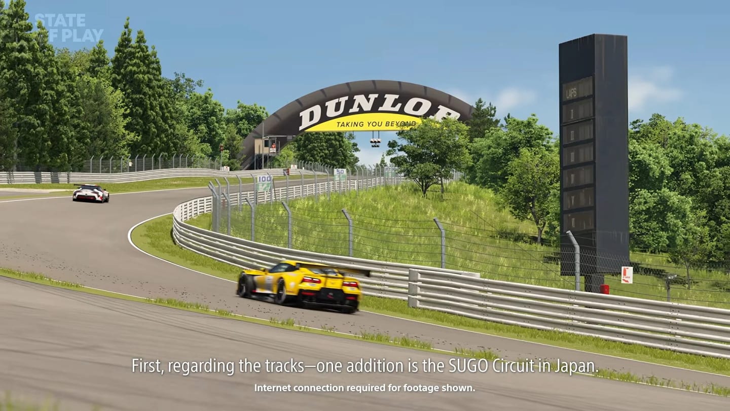 Le tracé vallonné de Sportsland Sugo dans Gran Turismo 7