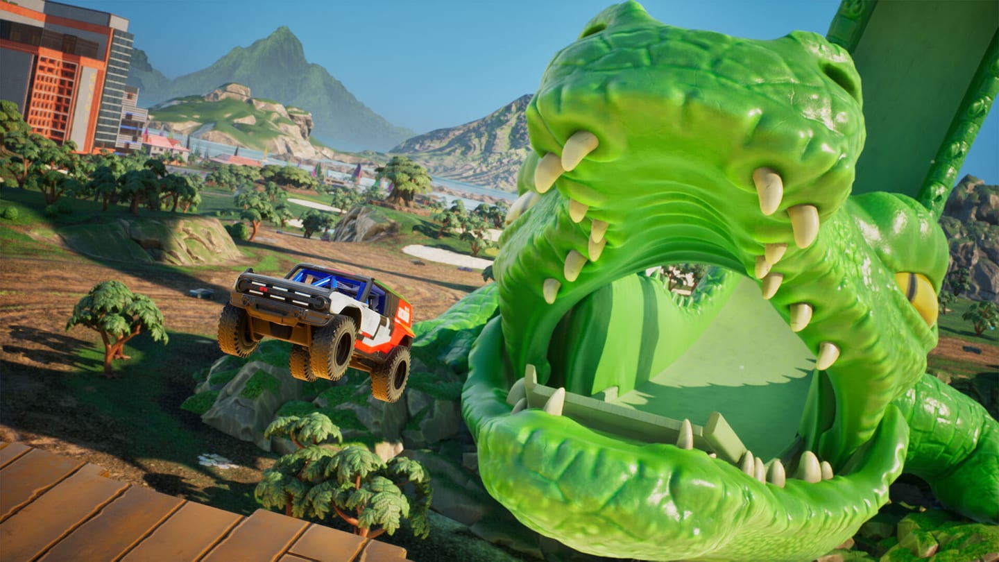 Hot Wheels Infinite Rush, saut sur une rampe