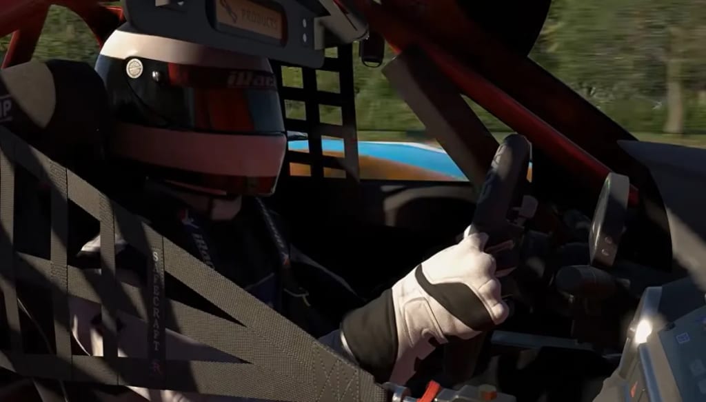 Vue embarquée de la Mazda MX-5 refaite dans iRacing