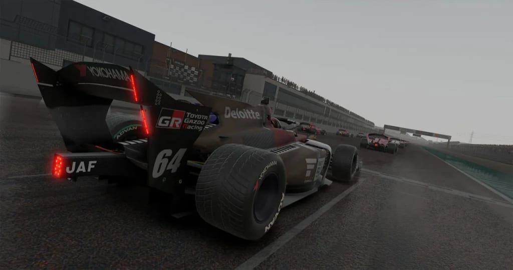 Super Formula sur piste détrempée dans iRacing