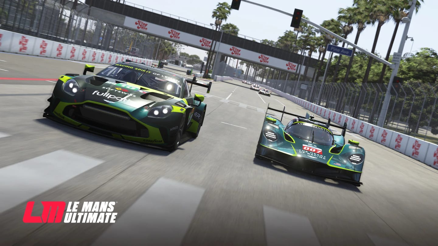 Vue du circuit de Long Beach dans Le Mans Ultimate