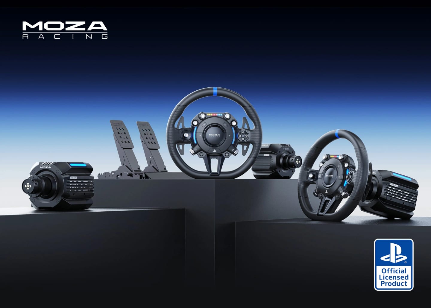 Les volants et bases MOZA compatibles PlayStation 5