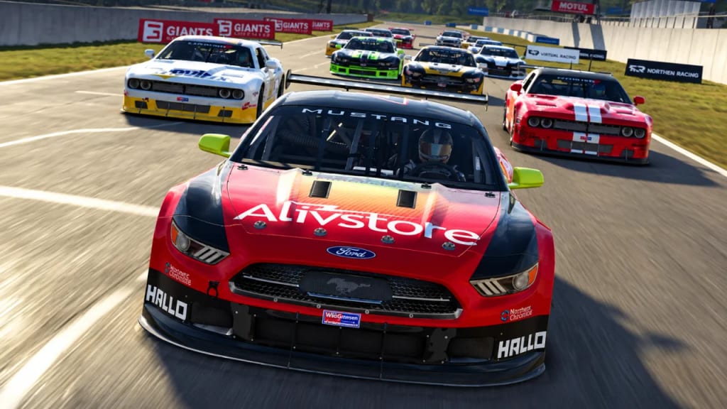 Voitures V8 du Power Pack de Project Motor Racing sur circuit