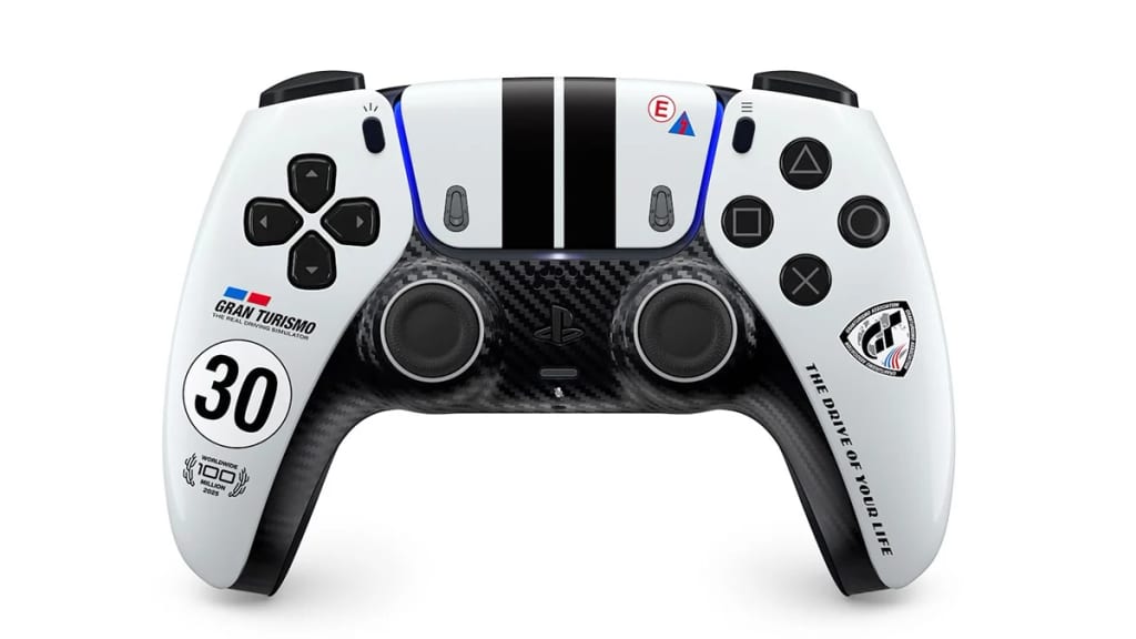 Manette DualSense Gran Turismo 30 ans, vue de face