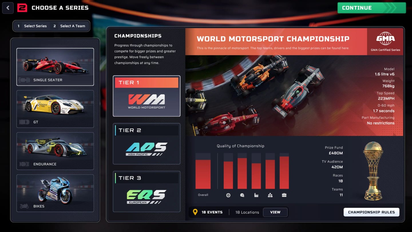 Motorsport Manager 2, gestion de l'équipe