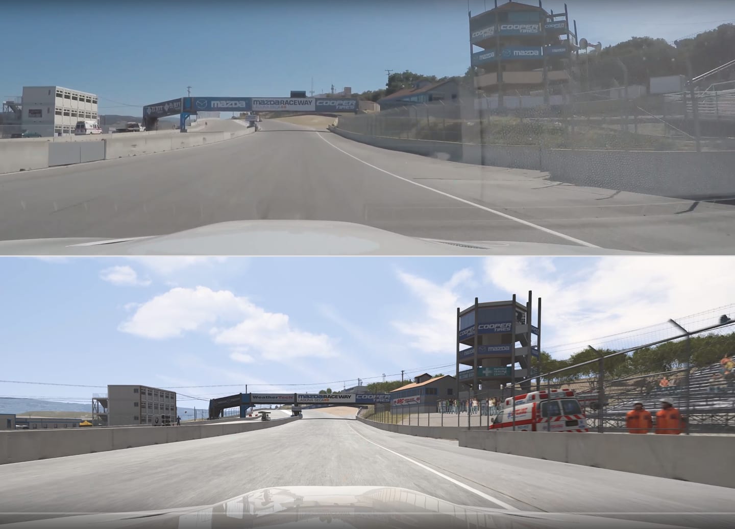 Assetto Corsa : Mazda Laguna Seca IRL Vs In game