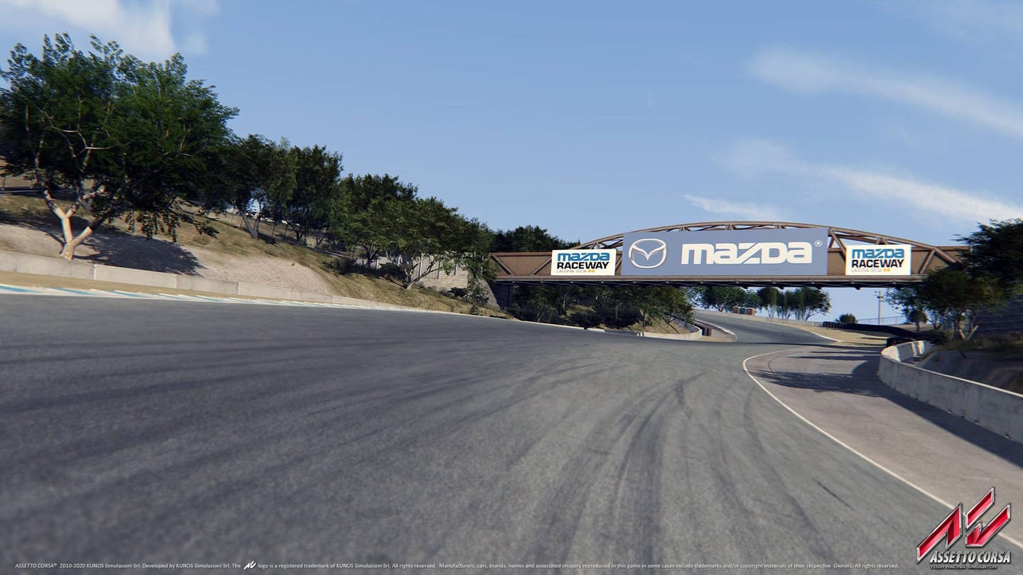 Assetto Corsa : Découvrez le circuit Mazda Raceway Laguna Seca