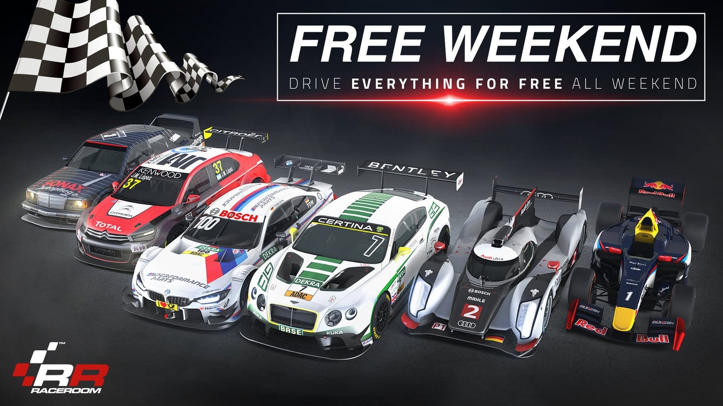 Découvrez RaceRoom gratuitement tout ce week-end !