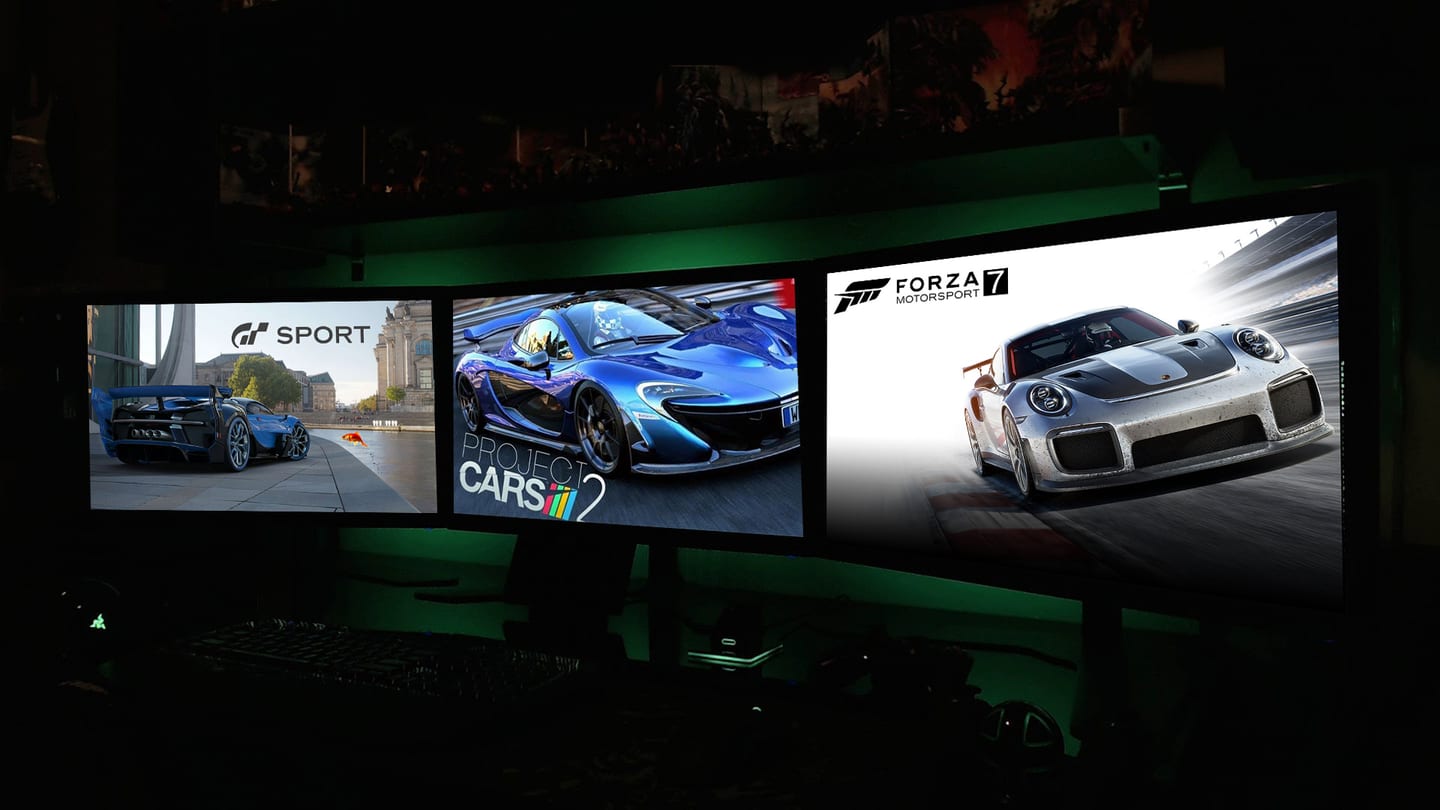 SimRacers de Forza, GranTurismo et Project Cars dans une même course !