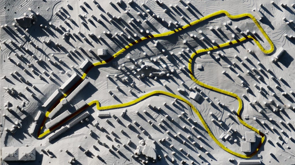 SPA-FRANCORCHAMPS en miniature (Impression 3D)