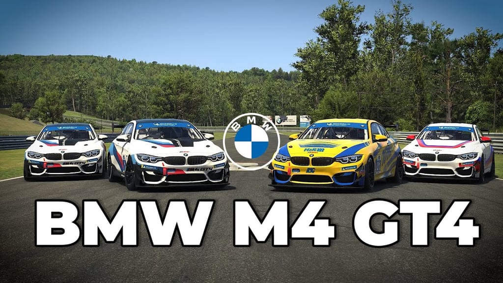 La BMW M4 GT4 d'iRacing en vidéo