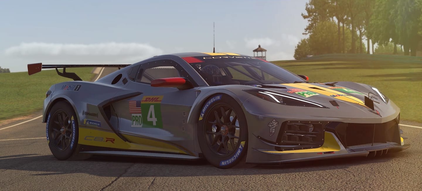Première vidéo de la Corvette C8R d’iRacing