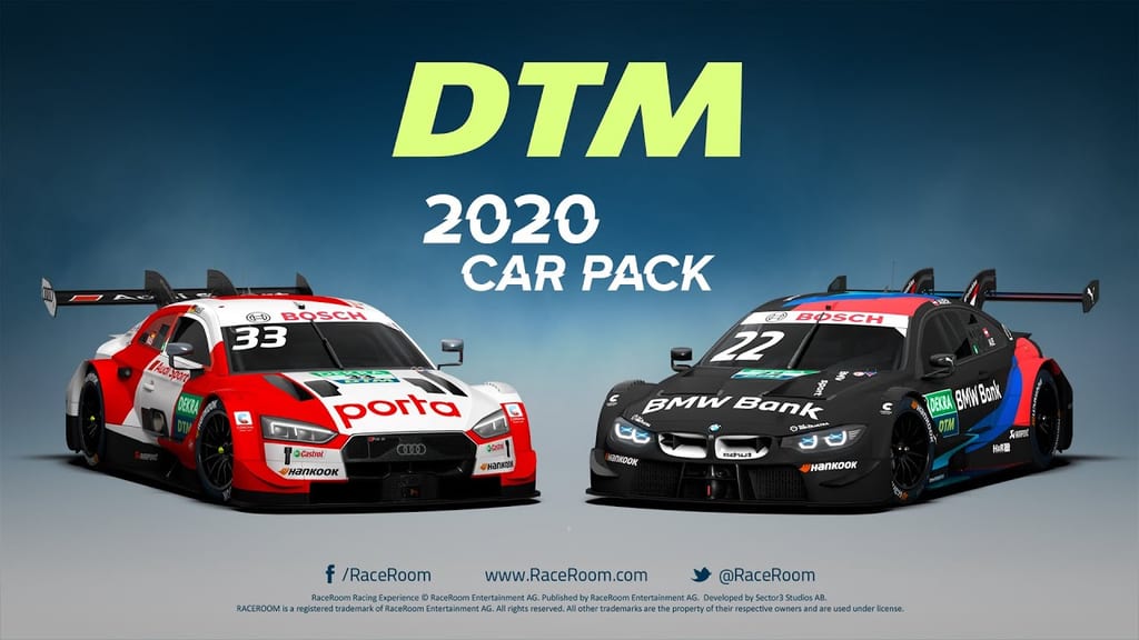 Pack DTM 2020 disponible sur RaceRoom !