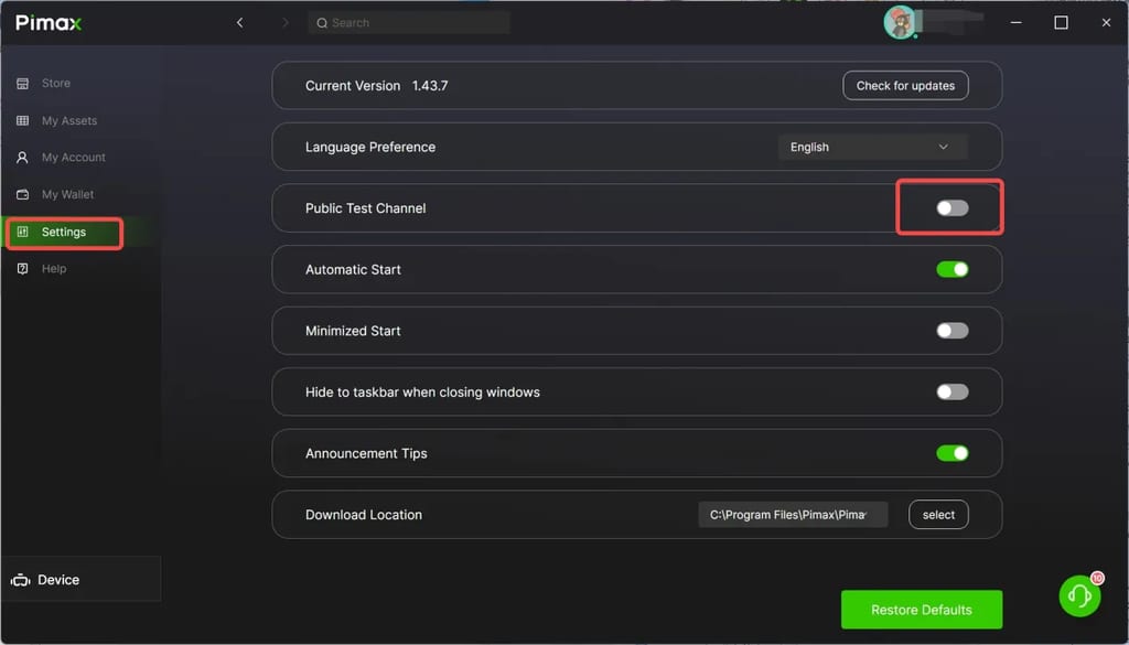Pimax Play 2.0 est disponible : nouvelle interface, nouvelles fonctionnalités