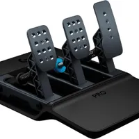 Logitech G PRO Racing Pedals: pédalier de simulateur de course avec freins à capteur de pression de 100 kg, personnalisable, ressorts et élastomères interchangeables, conception modulaire, Noir