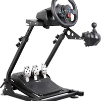 Dshot Support de volant réglable en hauteur et inclinaison pour logitech G25, G27, G29, G920 PS4 Xbox T500D Fanatech T3PA TGT Simulateur de conduite Cockpit