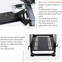 Dshot Support de volant réglable en hauteur et inclinaison pour logitech G25, G27, G29, G920 PS4 Xbox T500D Fanatech T3PA TGT Simulateur de conduite Cockpit