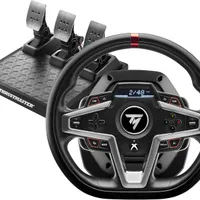 Thrustmaster T248 – Volant de Course avec Retour de Force Hybride pour Xbox Series X|S, Xbox One et PC – Écran de Bord Interactif – Inclus Pédalier Magnétique T3PM – Idéal Forza & F1