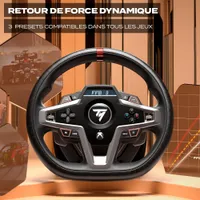 Thrustmaster T248 – Volant de Course avec Retour de Force Hybride pour Xbox Series X|S, Xbox One et PC – Écran de Bord Interactif – Inclus Pédalier Magnétique T3PM – Idéal Forza & F1