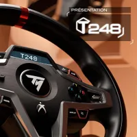 Thrustmaster T248 – Volant de Course avec Retour de Force Hybride pour Xbox Series X|S, Xbox One et PC – Écran de Bord Interactif – Inclus Pédalier Magnétique T3PM – Idéal Forza & F1