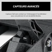 FANATEC Sim Racing CSL Elite Pedals V2 – Jeu de 3 Pédales Sim Racing (Embrayage, Frein, Accélérateur), Système de Frein à Cellule de Charge Double Étape, Capteurs à Effet Hall – PC, PS5, PS4