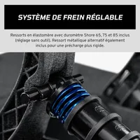 FANATEC Sim Racing CSL Elite Pedals V2 – Jeu de 3 Pédales Sim Racing (Embrayage, Frein, Accélérateur), Système de Frein à Cellule de Charge Double Étape, Capteurs à Effet Hall – PC, PS5, PS4