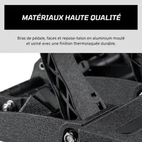FANATEC Sim Racing CSL Elite Pedals V2 – Jeu de 3 Pédales Sim Racing (Embrayage, Frein, Accélérateur), Système de Frein à Cellule de Charge Double Étape, Capteurs à Effet Hall – PC, PS5, PS4