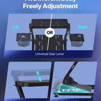 VEVOR Support de Volant Course Pliable Cockpit Simulateur Course Réglable, Compatible avec Logitech G29, G27, G920, G923, Thrustmaster T300RS T300GT T248 TS-PC TSXW, Pédales Simulateur Non Inclus