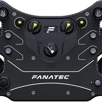 FANATEC Simulation de Course CSL Volant GT3 — Poignées Caoutchouc Surmoulées, Levier de Vitesse Magnétique, Deux Palettes Analogiques, Écran OLED, QR2 Lite Wheel-Side Préinstallé — PC, Xbox Series X|S