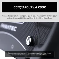 FANATEC Simulation de Course CSL Volant GT3 — Poignées Caoutchouc Surmoulées, Levier de Vitesse Magnétique, Deux Palettes Analogiques, Écran OLED, QR2 Lite Wheel-Side Préinstallé — PC, Xbox Series X|S
