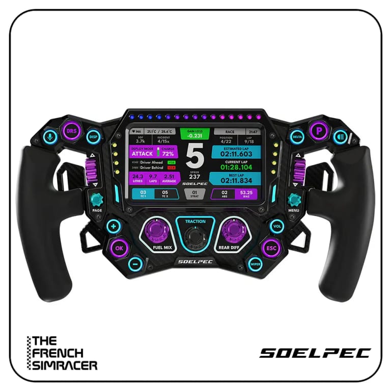 SOELPEC Spectra XR Steering Wheel — Basalt, vue de face