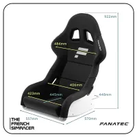 Fanatec GT Cockpit Seat – Blanc