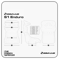 Sim-Lab S1 Enduro Siège Baquet Sim Racing