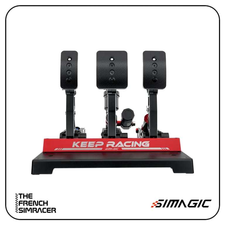Simagic P1000-RS, vue de face