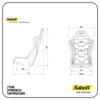 Sabelt SRS-1 Racing Black – Premium Sim Racing Seat
