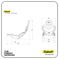Sabelt SRP-1 Deep Black – Siège Sim Racing Formula