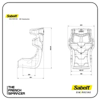 Sabelt SRX-1 Royal Black – Siège Sim Racing Premium (X Series)