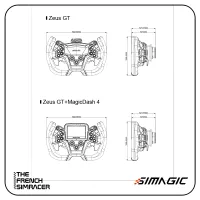 Simagic Zeus GT Steering Wheel avec MagicDash 4&nbsp;