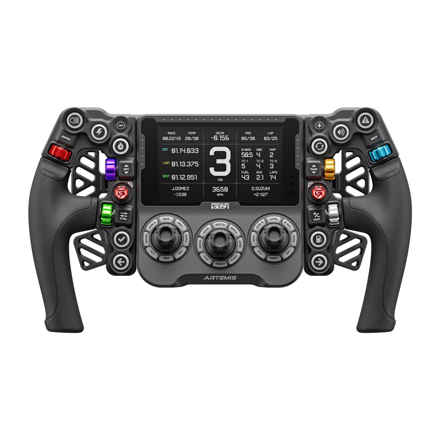 GSI - Gomez Sim Industries Gomez Sim Industries Artemis Steering Wheel — Blackout