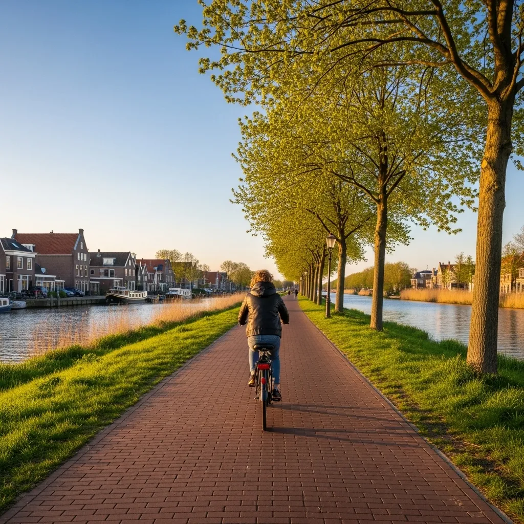 Getting around by bike is straightforward: the Netherlands maintains roughly 153,000 km of bike‑friendly paths and roads, and nearly 70% are lit after dark—handy for early starts and late returns.