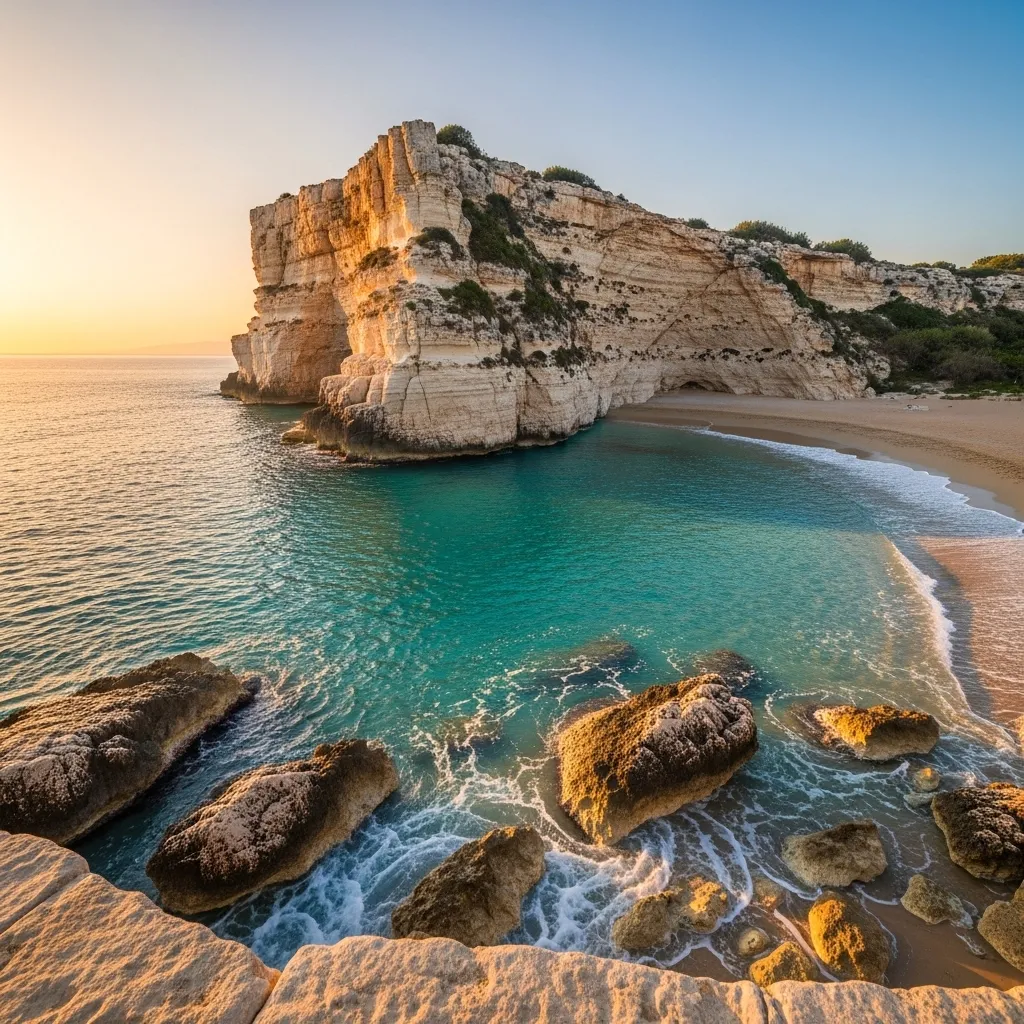 Puglia’s shoreline runs for about 860 km between the Adriatic and Ionian seas—ample room for both cliff walks and shallow, sandy bays.