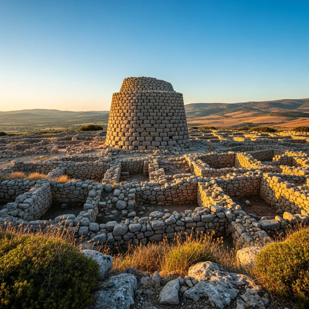 Su Nuraxi di Barumini is UNESCO‑listed; its central nuraghe tower originally stood over 18.5 metres high, and the settlement remained occupied from the 2nd millennium BCE into the 3rd century CE.