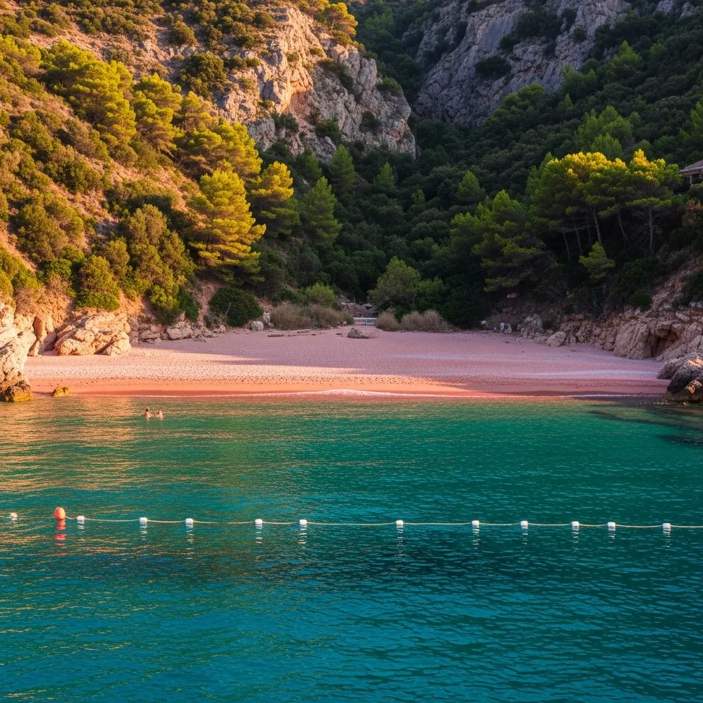 Budelli’s Spiaggia Rosa has been under full protection since 1998: landing, swimming and anchoring are banned, with a buoy line set about 70 metres from shore—plan to admire it from the water with park guides.