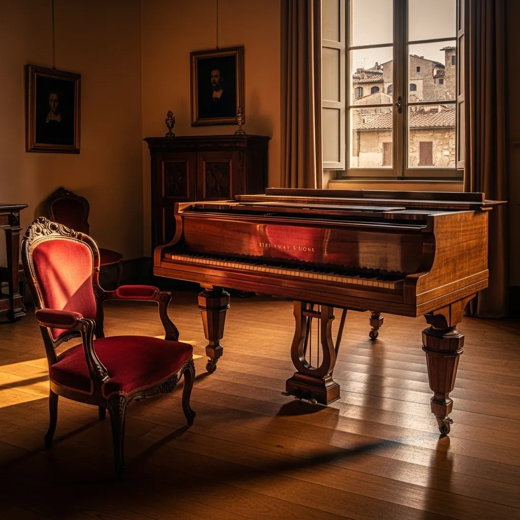 Lucca is Puccini’s hometown: he was born here on 22 December 1858, and his Casa Natale museum displays the Steinway piano on which he composed parts of Turandot.