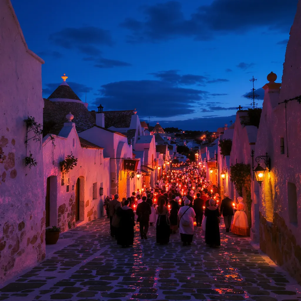 Each year on September 27–28, Alberobello honors its patron saints Cosma and Damiano with a pre‑dawn 4:00 a.m. mass in the Basilica and processions through the historic center.